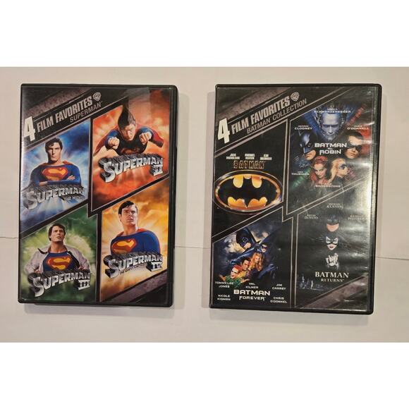 DC 8 Movie Bundle : Batman + Superman DVD Combo Bundle - Picture 1 of 2